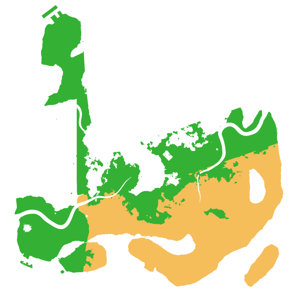 Biome Rust Map: Procedural Map, Size: 3500, Seed: 460538935