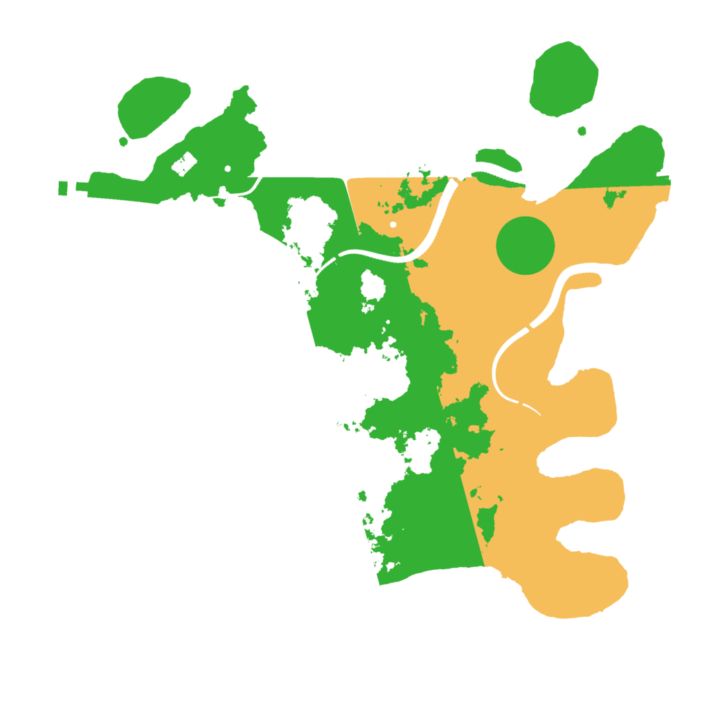Biome Rust Map: Procedural Map, Size: 3200, Seed: 50050