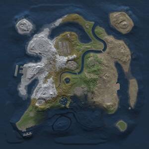 Thumbnail Rust Map: Procedural Map, Size: 2700, Seed: 1781611281, 10 Monuments