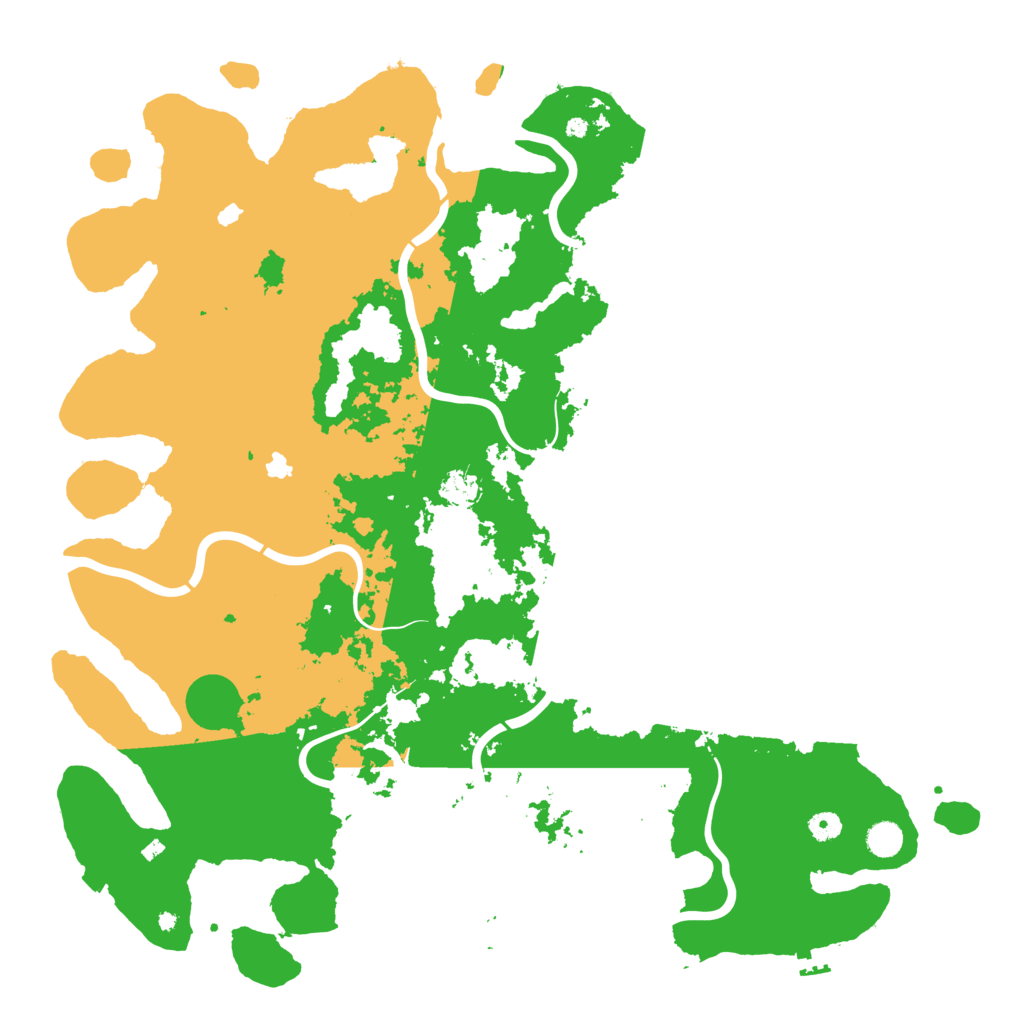 Biome Rust Map: Procedural Map, Size: 5000, Seed: 1220045542