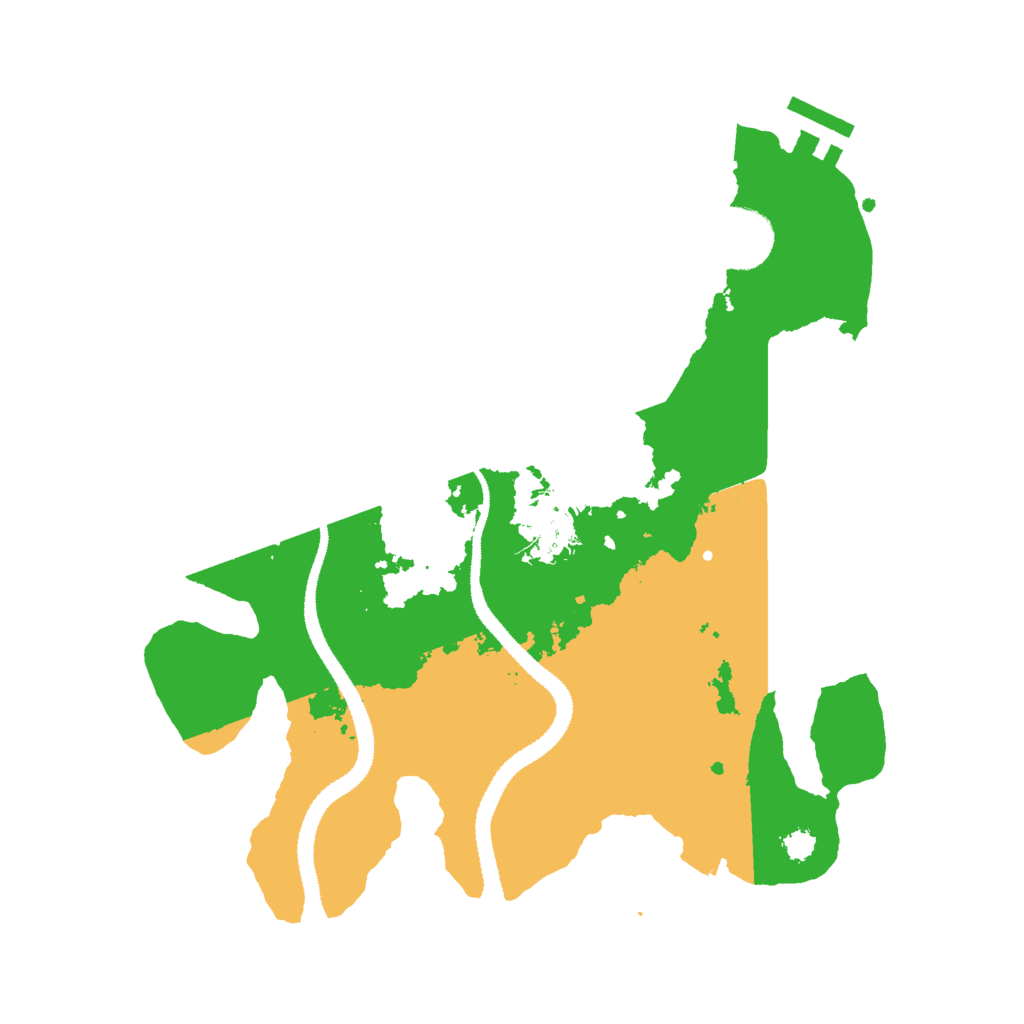 Biome Rust Map: Procedural Map, Size: 3000, Seed: 15307