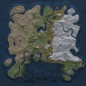 Thumbnail Rust Map: Procedural Map, Size: 4250, Seed: 12898, 16 Monuments