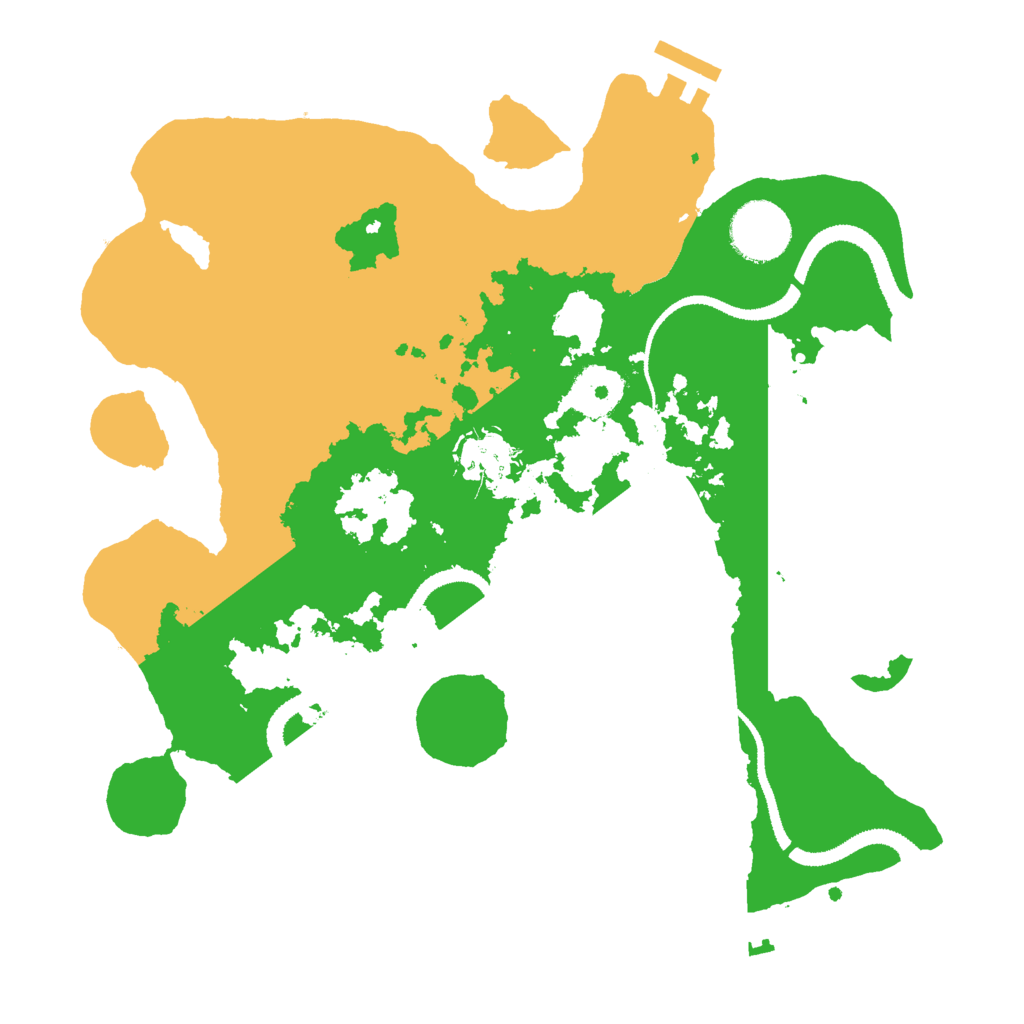 Biome Rust Map: Procedural Map, Size: 3000, Seed: 155290823