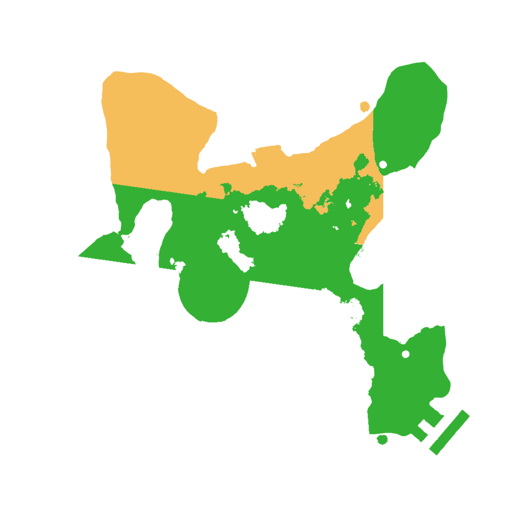 Biome Rust Map: Procedural Map, Size: 2000, Seed: 586250627