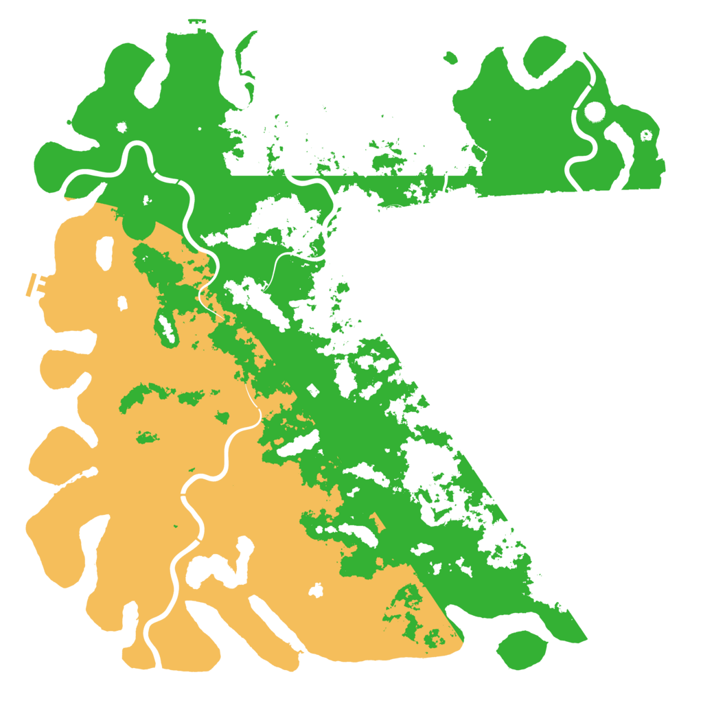 Biome Rust Map: Procedural Map, Size: 6000, Seed: 1504864455