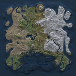 Thumbnail Rust Map: Procedural Map, Size: 4250, Seed: 1736424756, 17 Monuments