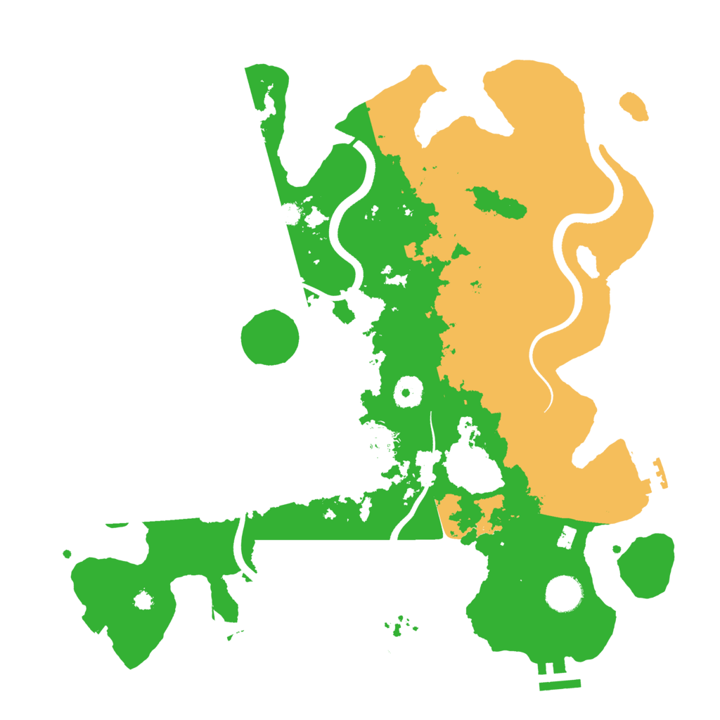 Biome Rust Map: Procedural Map, Size: 3500, Seed: 857301030