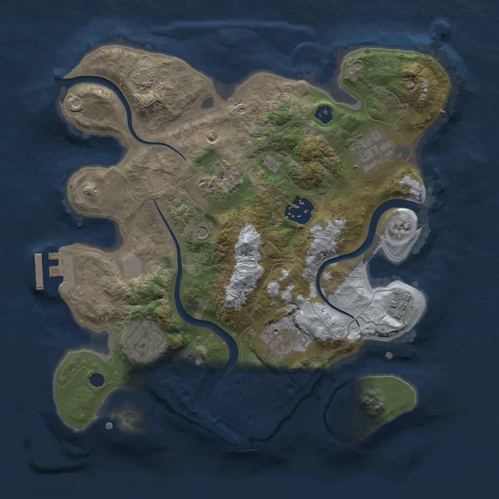 Rust Map: Procedural Map, Size: 2800, Seed: 676767420, 10 Monuments