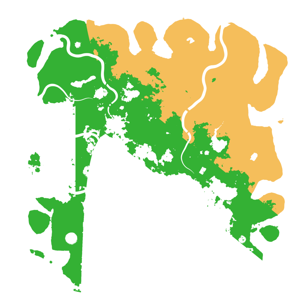 Biome Rust Map: Procedural Map, Size: 4500, Seed: 36564
