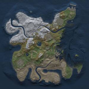 Thumbnail Rust Map: Procedural Map, Size: 2999, Seed: 495322094, 11 Monuments