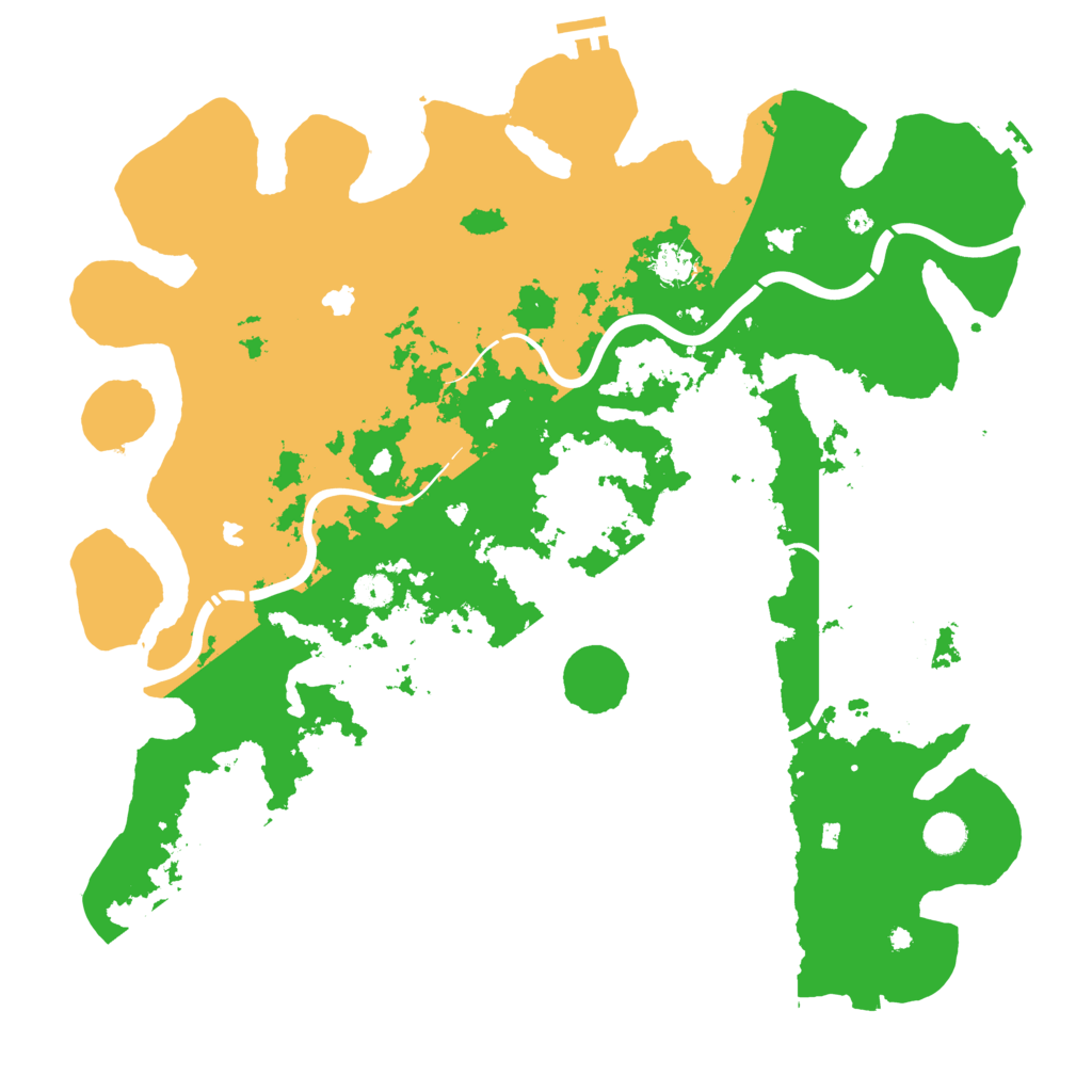Biome Rust Map: Procedural Map, Size: 4500, Seed: 327895729