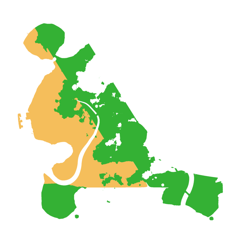 Biome Rust Map: Procedural Map, Size: 2500, Seed: 15328123