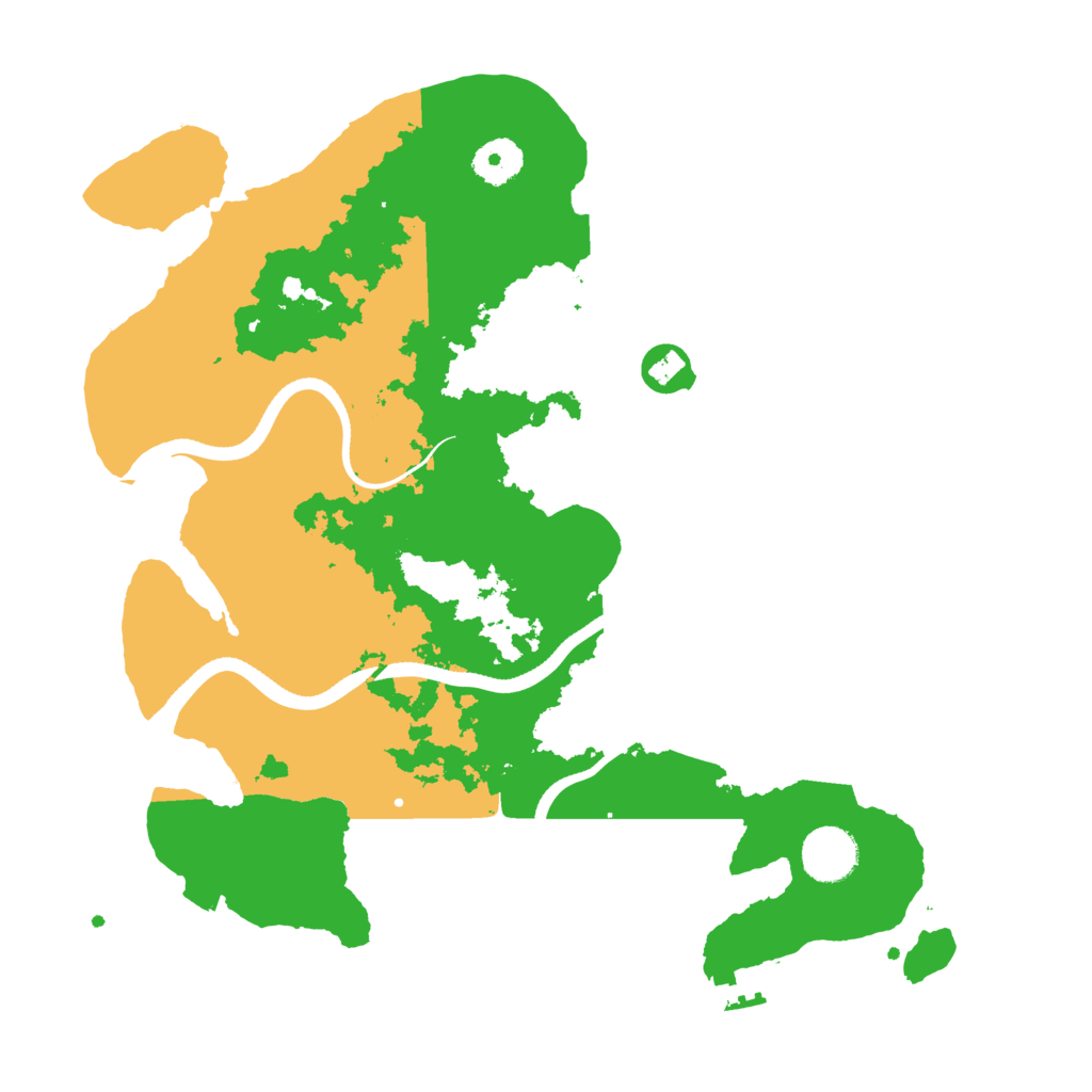 Biome Rust Map: Procedural Map, Size: 3500, Seed: 623283742