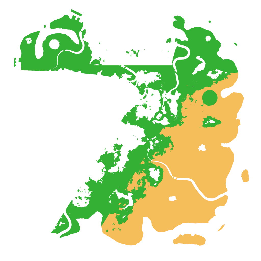 Biome Rust Map: Procedural Map, Size: 4500, Seed: 512321