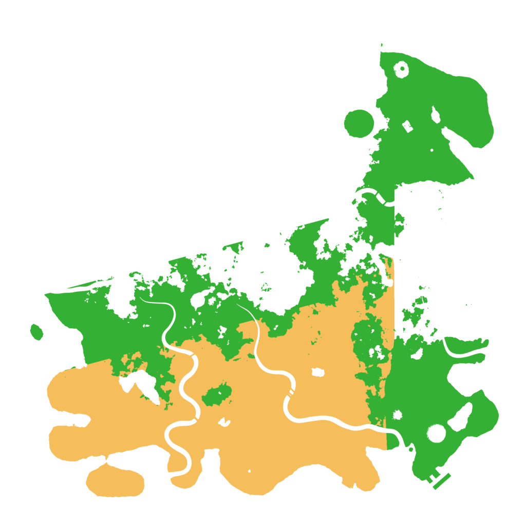 Biome Rust Map: Procedural Map, Size: 5000, Seed: 249312065