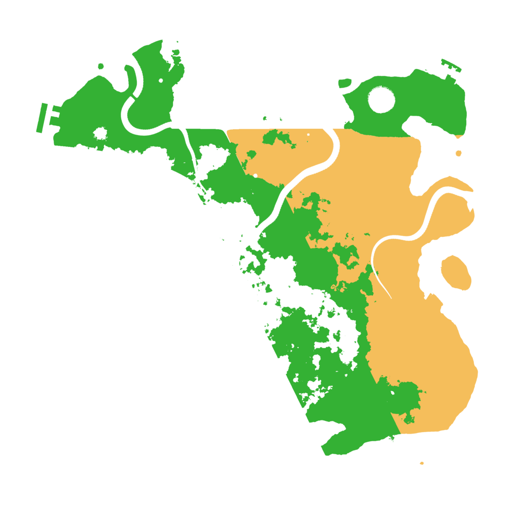 Biome Rust Map: Procedural Map, Size: 3500, Seed: 420501420