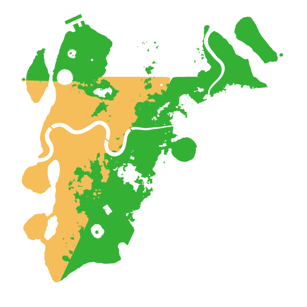 Biome Rust Map: Procedural Map, Size: 3500, Seed: 1736164845