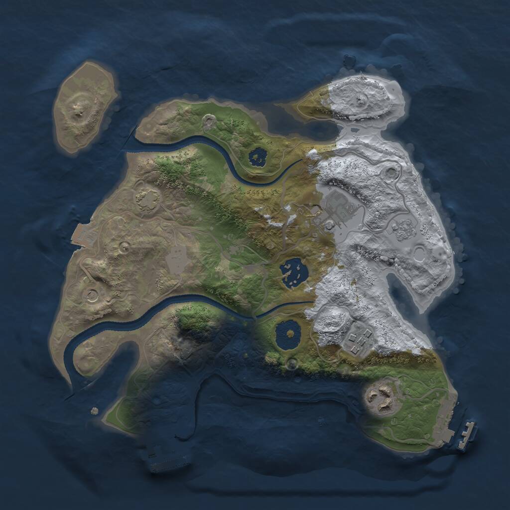 Rust Map: Procedural Map, Size: 2700, Seed: 1781697703, 10 Monuments