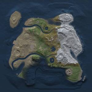 Thumbnail Rust Map: Procedural Map, Size: 2700, Seed: 1781697703, 10 Monuments