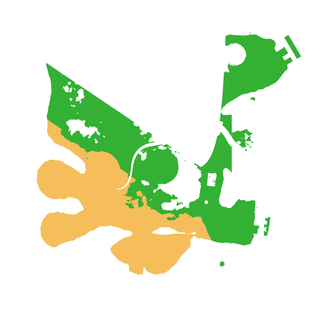 Biome Rust Map: Procedural Map, Size: 2500, Seed: 19919624
