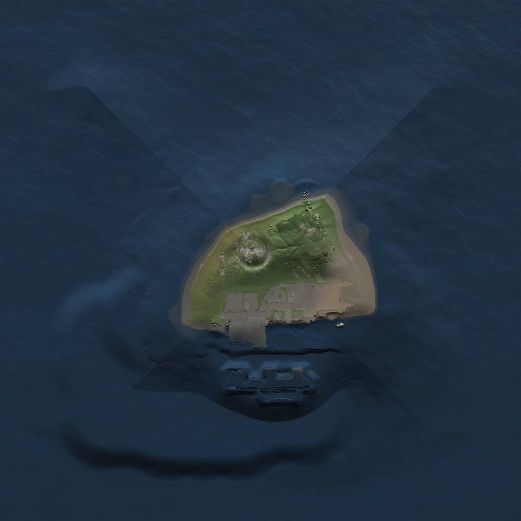 Rust Map: Procedural Map, Size: 1000, Seed: 1863319, 2 Monuments