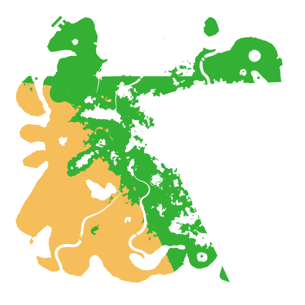 Biome Rust Map: Procedural Map, Size: 4500, Seed: 1808670345