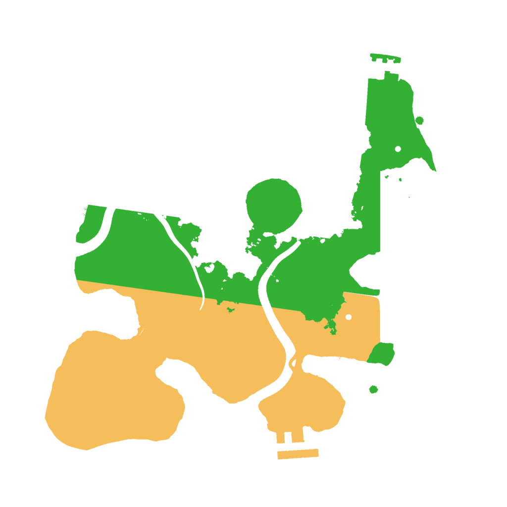 Biome Rust Map: Procedural Map, Size: 2500, Seed: 1081959350
