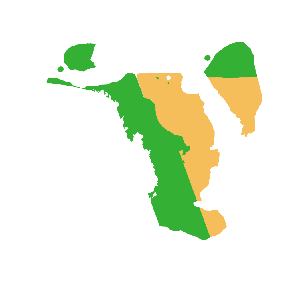 Biome Rust Map: Procedural Map, Size: 2000, Seed: 24232