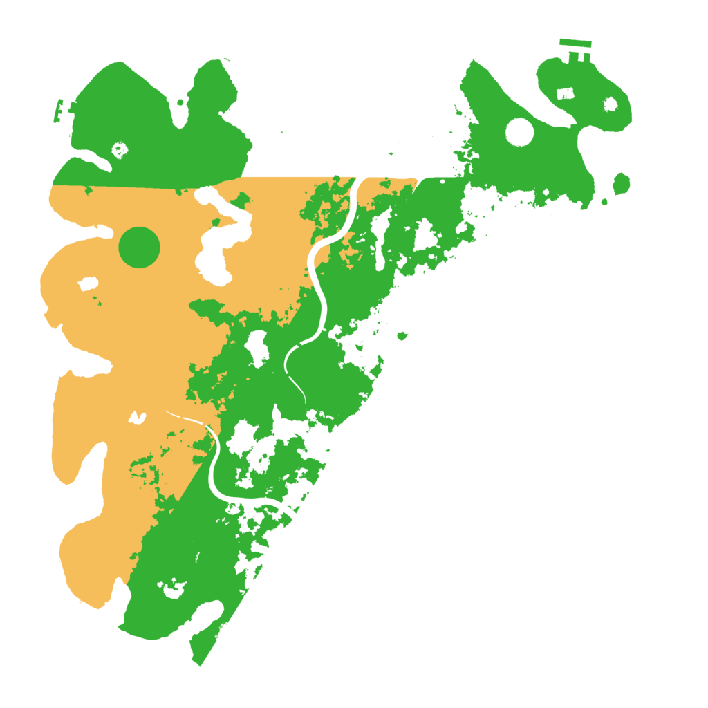 Biome Rust Map: Procedural Map, Size: 4500, Seed: 77254366