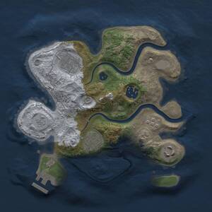 Thumbnail Rust Map: Procedural Map, Size: 2499, Seed: 543479955, 9 Monuments