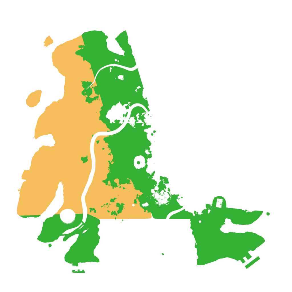 Biome Rust Map: Procedural Map, Size: 3500, Seed: 703413838