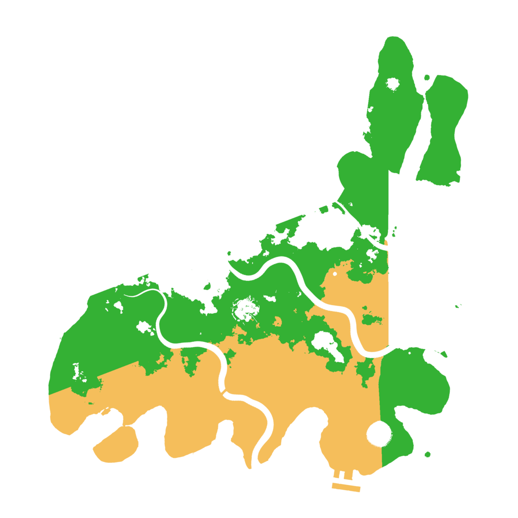 Biome Rust Map: Procedural Map, Size: 3700, Seed: 375018208
