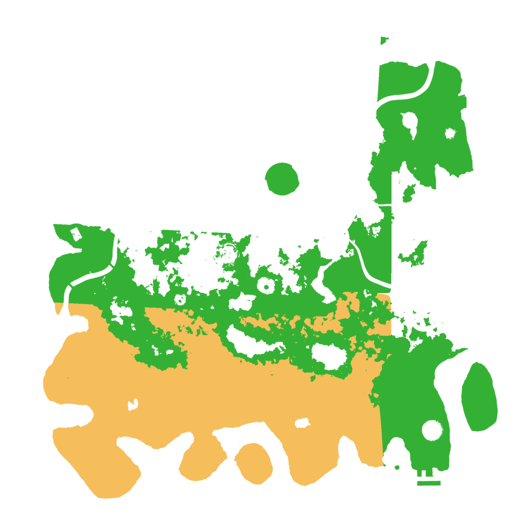 Biome Rust Map: Procedural Map, Size: 4500, Seed: 1452245
