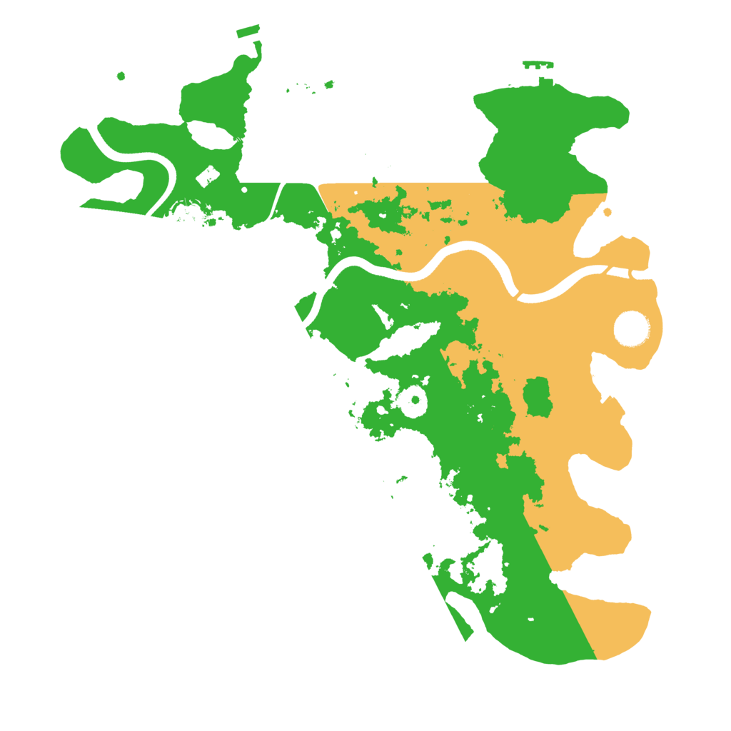 Biome Rust Map: Procedural Map, Size: 3600, Seed: 1275811979