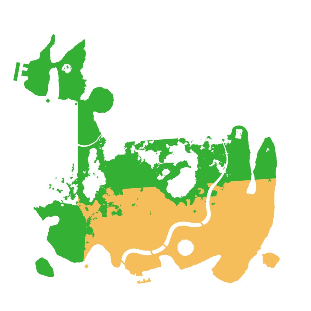 Biome Rust Map: Procedural Map, Size: 3400, Seed: 282250581