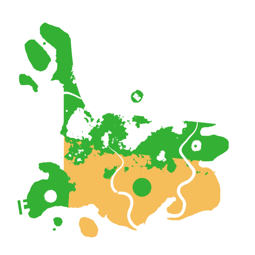 Biome Rust Map: Procedural Map, Size: 3600, Seed: 1786465390