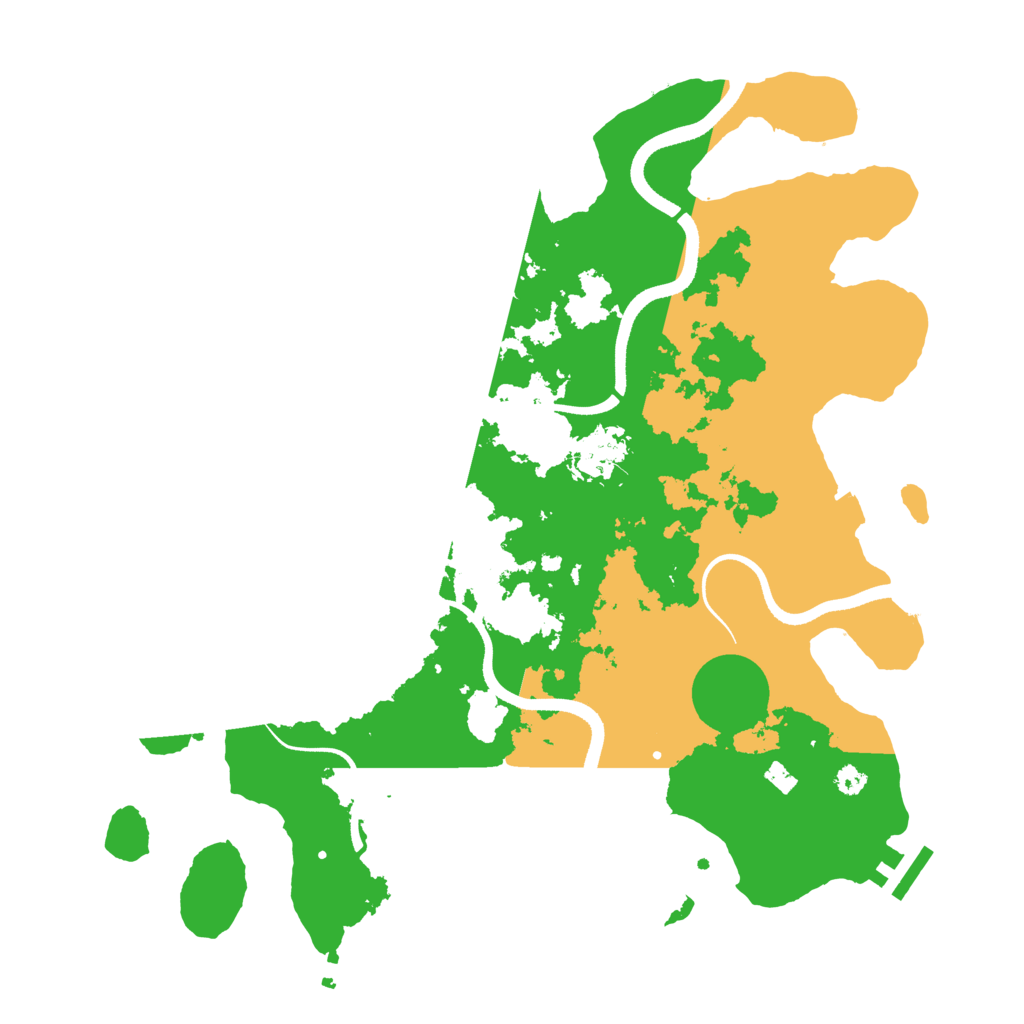 Biome Rust Map: Procedural Map, Size: 3500, Seed: 420816501