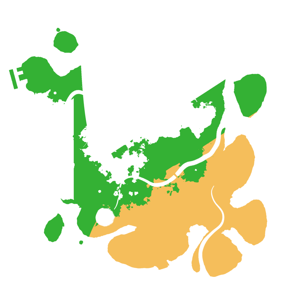Biome Rust Map: Procedural Map, Size: 3000, Seed: 24446