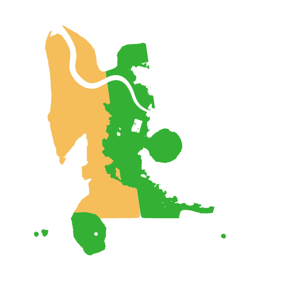 Biome Rust Map: Procedural Map, Size: 2400, Seed: 78345654