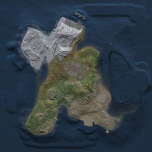 Thumbnail Rust Map: Procedural Map, Size: 2000, Seed: 4231439, 7 Monuments