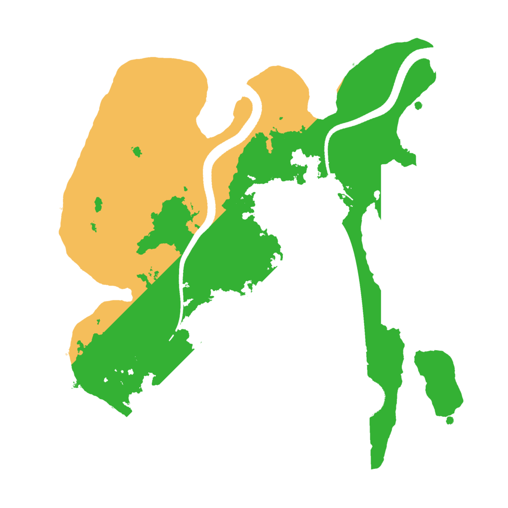 Biome Rust Map: Procedural Map, Size: 2600, Seed: 17396