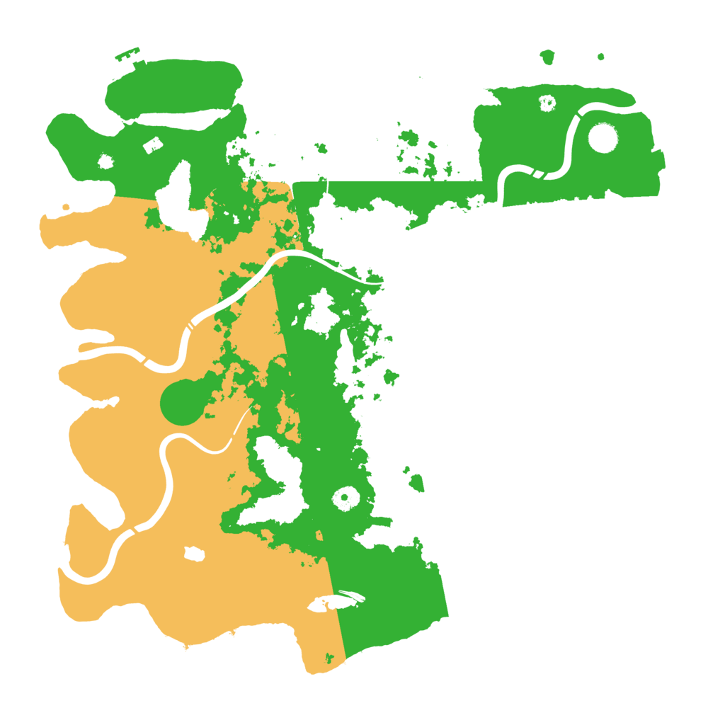 Biome Rust Map: Procedural Map, Size: 4300, Seed: 91298084