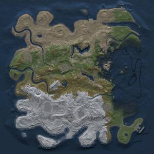 Thumbnail Rust Map: Procedural Map, Size: 4250, Seed: 18062026, 15 Monuments
