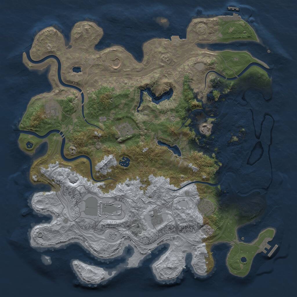 Rust Map: Procedural Map, Size: 4250, Seed: 18062026, 15 Monuments