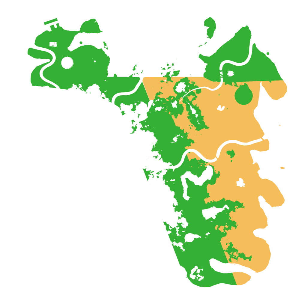 Biome Rust Map: Procedural Map, Size: 4500, Seed: 291613271