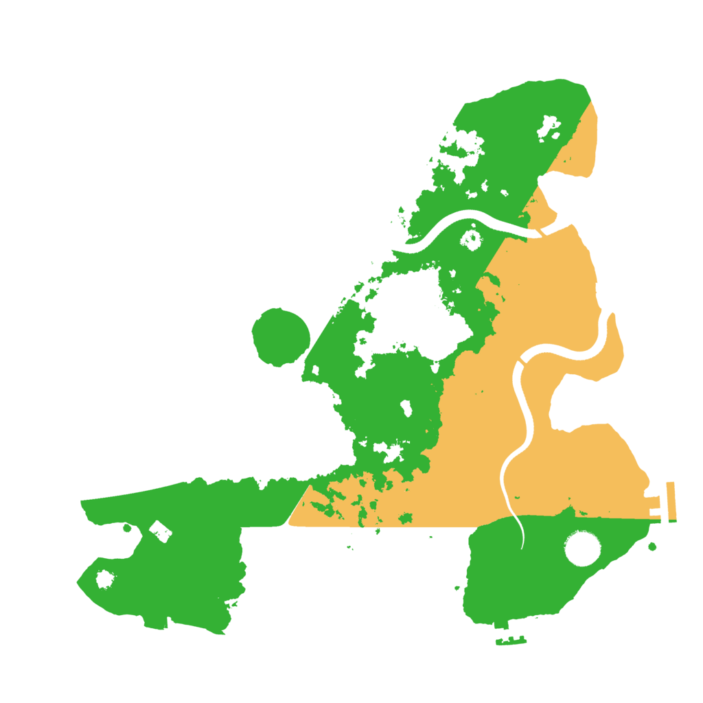 Biome Rust Map: Procedural Map, Size: 3500, Seed: 230970
