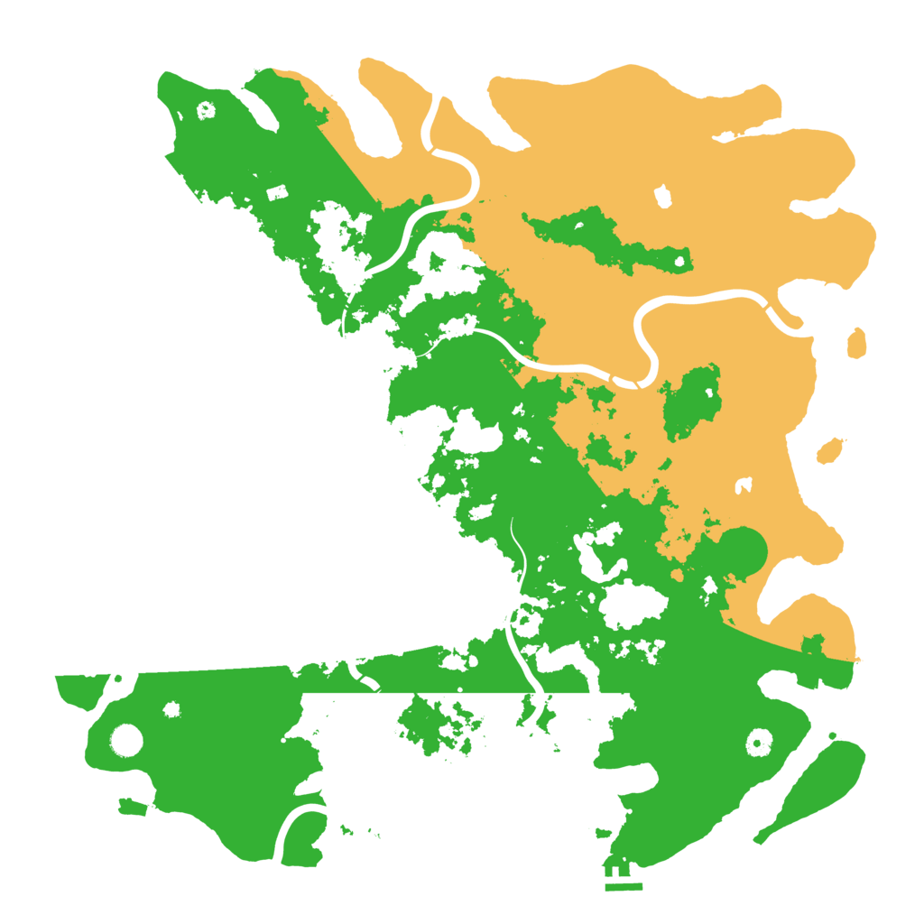 Biome Rust Map: Procedural Map, Size: 5000, Seed: 218735