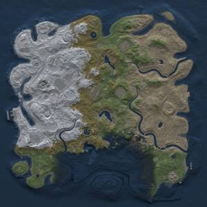 Thumbnail Rust Map: Procedural Map, Size: 4750, Seed: 1426554443, 17 Monuments