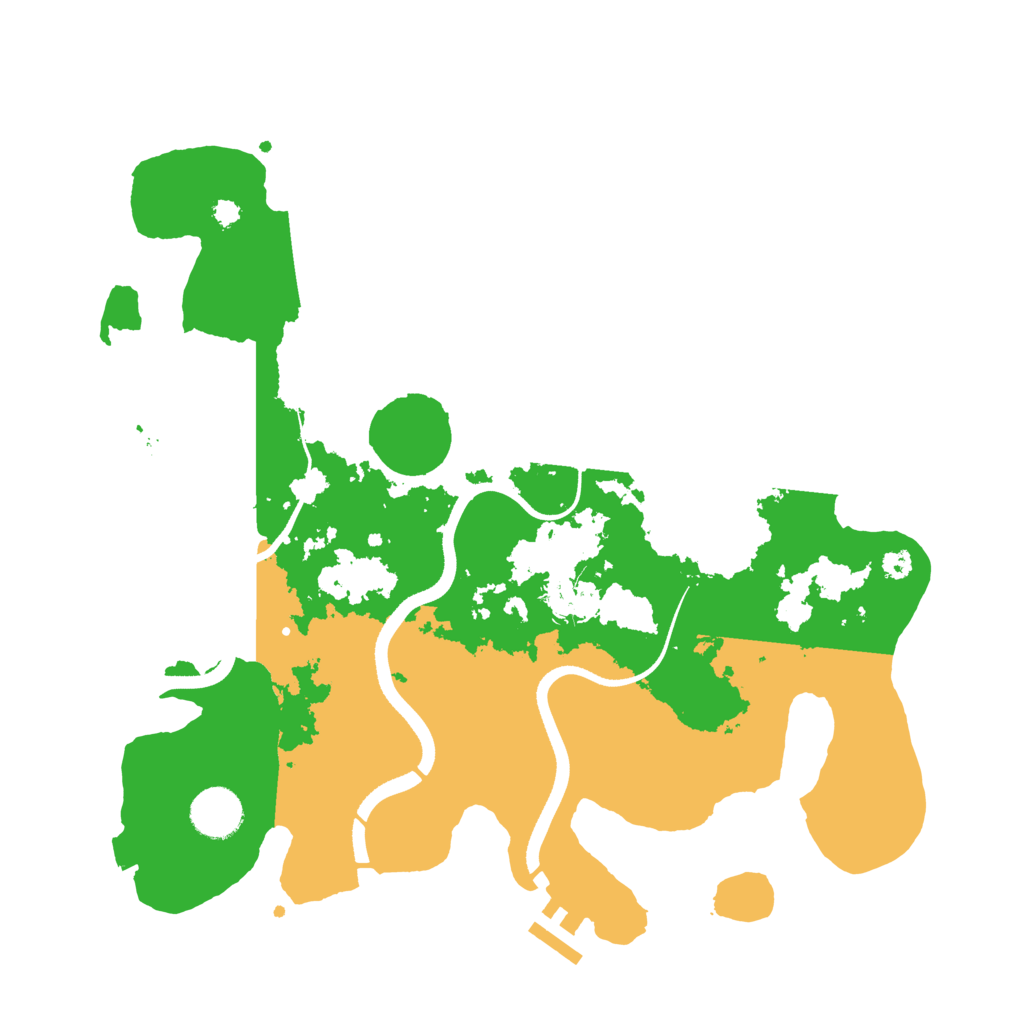 Biome Rust Map: Procedural Map, Size: 3500, Seed: 42607