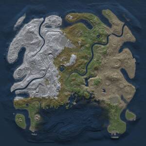 Thumbnail Rust Map: Procedural Map, Size: 4250, Seed: 2387547, 15 Monuments